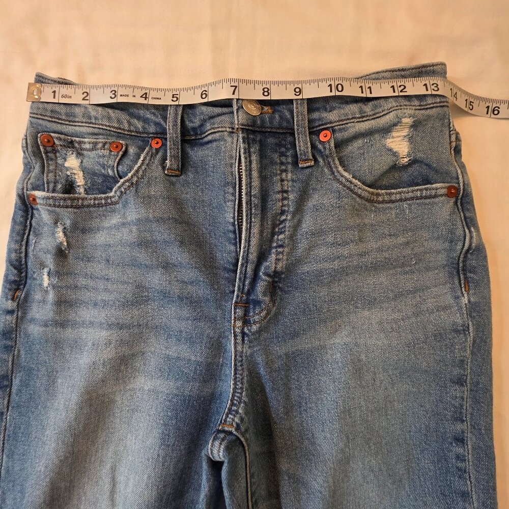 Madewell "The Perfect Vintage Jean" Distressed Denim Women's Jeans, Size 25 - Picture 4 of 9